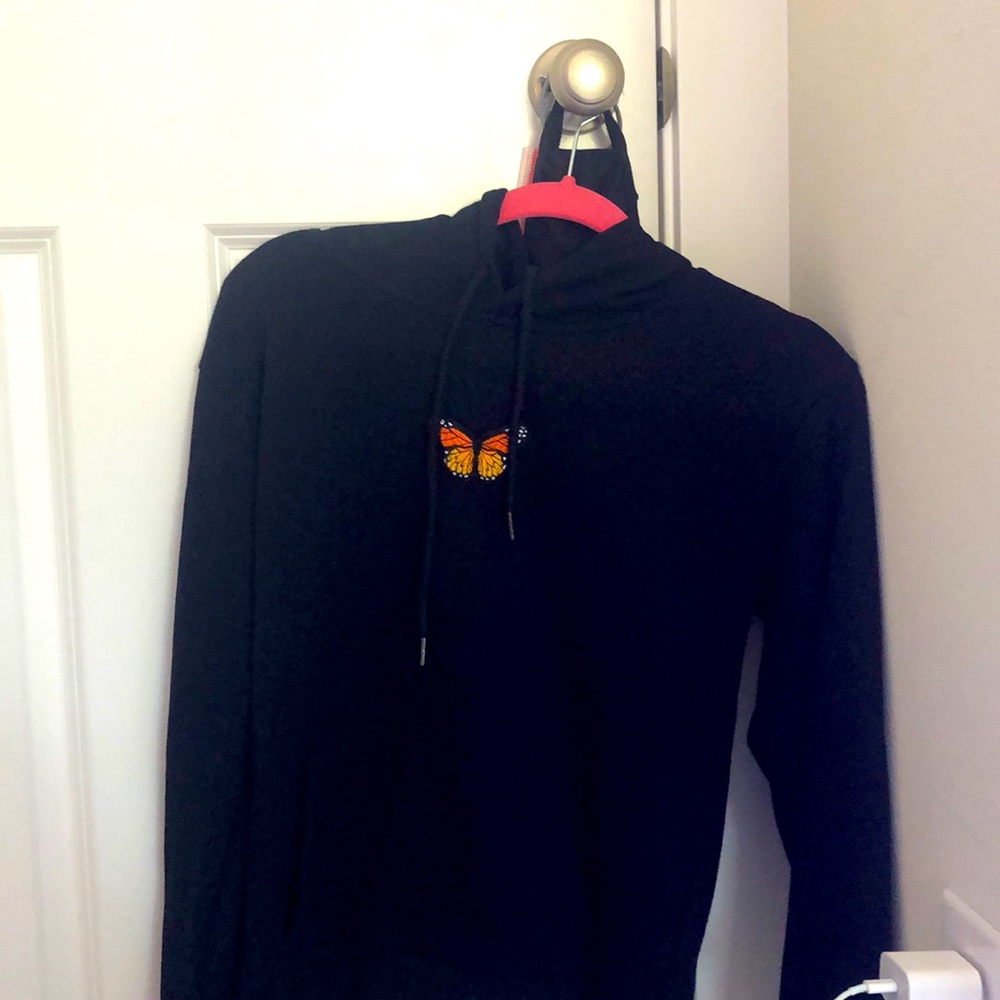 A comfortable butterfly sweatshirt!!